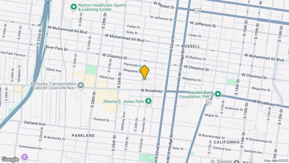 657 S 24th St Map and Location Details