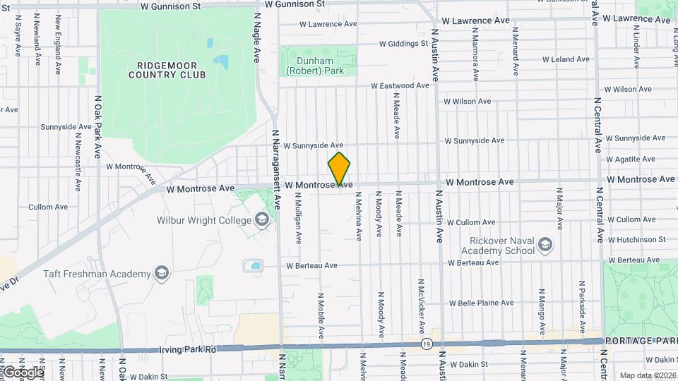 6231 W Montrose Ave Map and Location Details