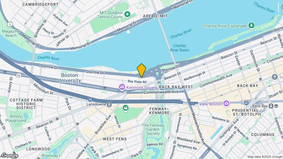 45 Bay State Rd, Unit 4F Map and Location Details