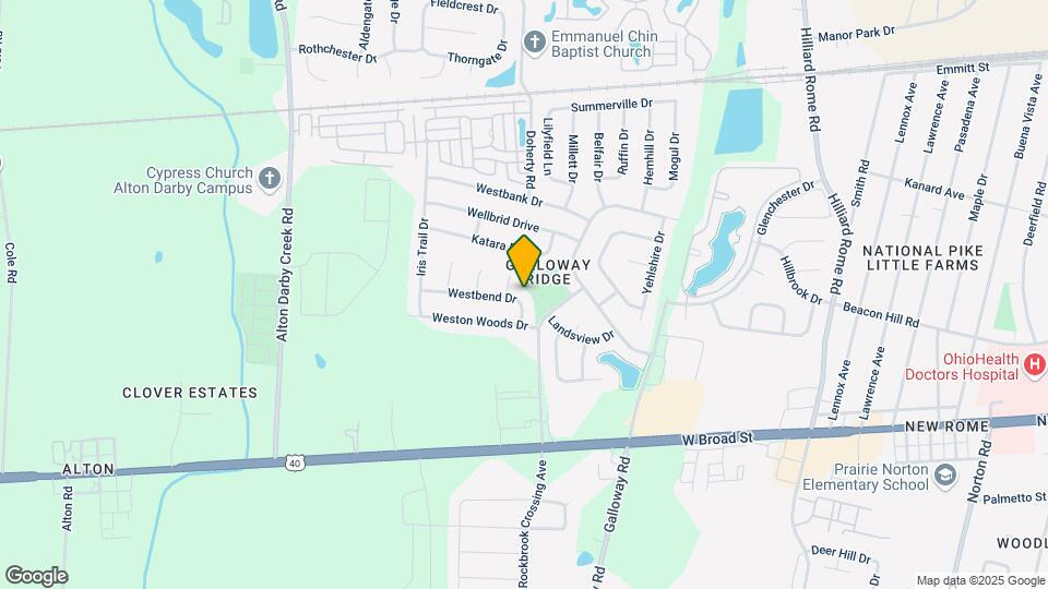 5886 Westbend Dr Map and Location Details