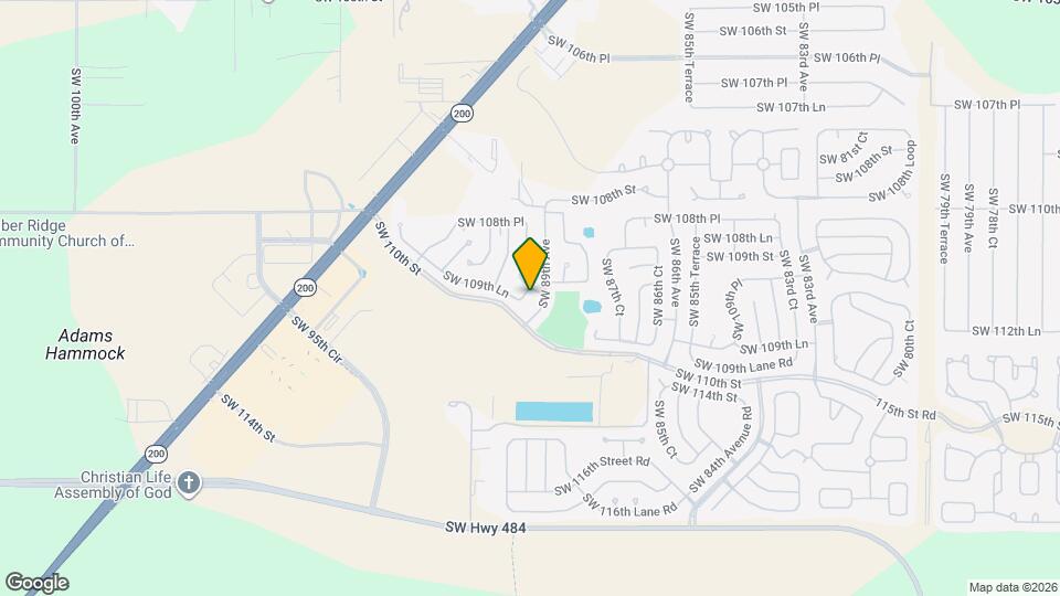 8942 SW 109th Ln Mapa y Detalles de la Ubicación