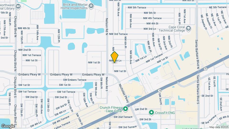 711 NW 1st Terrace Mapa y Detalles de la Ubicación