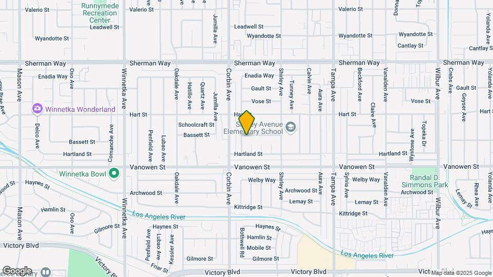19624 Bassett St, Unit E Map and Location Details