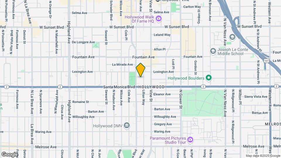 1127 Lillian Way Map and Location Details