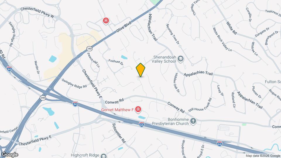 1308 Amherst Terrace Way Map and Location Details