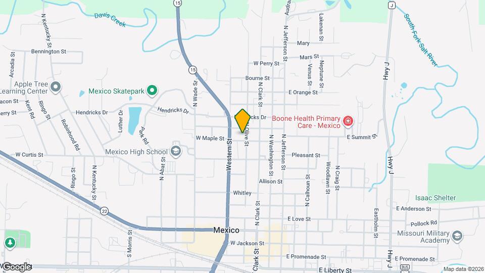 909 N Olive St Map and Location Details