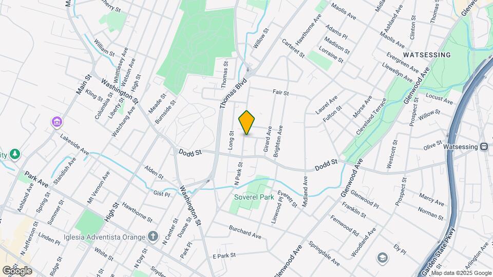 208 N Park St, Unit 2 Map and Location Details