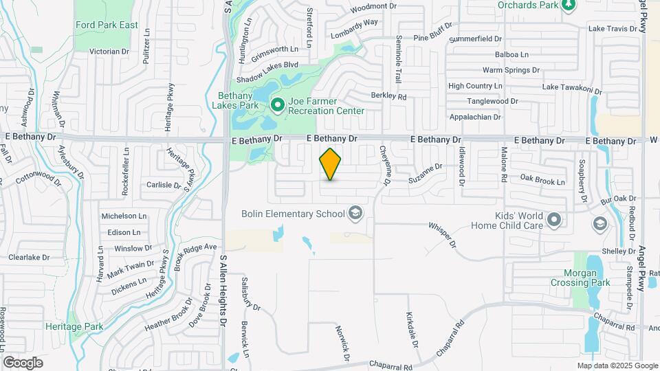 1304 Hillcrest Dr Map and Location Details