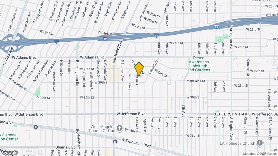 2832 12th Ave Map and Location Details