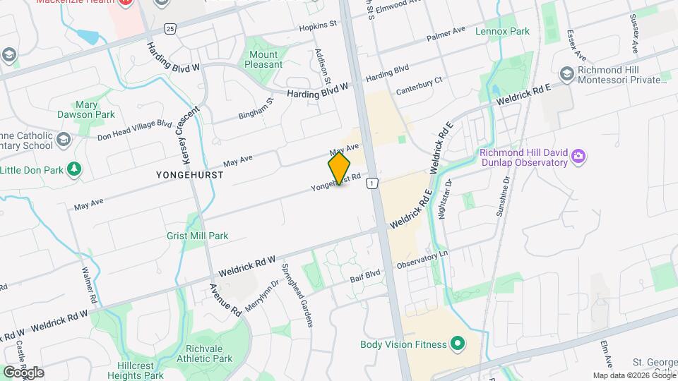 25 Yongehurst Rd Map and Location Details