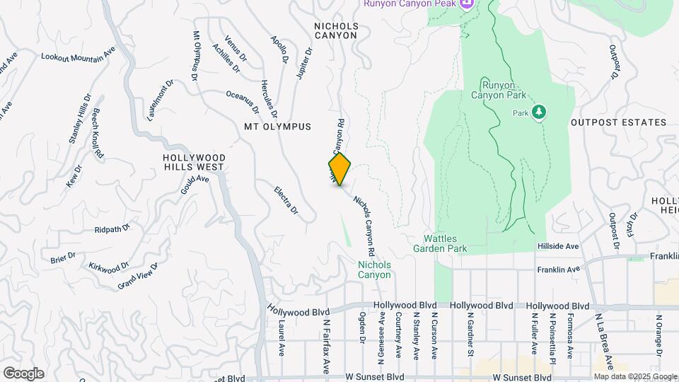 2015 Nichols Canyon Rd Map and Location Details