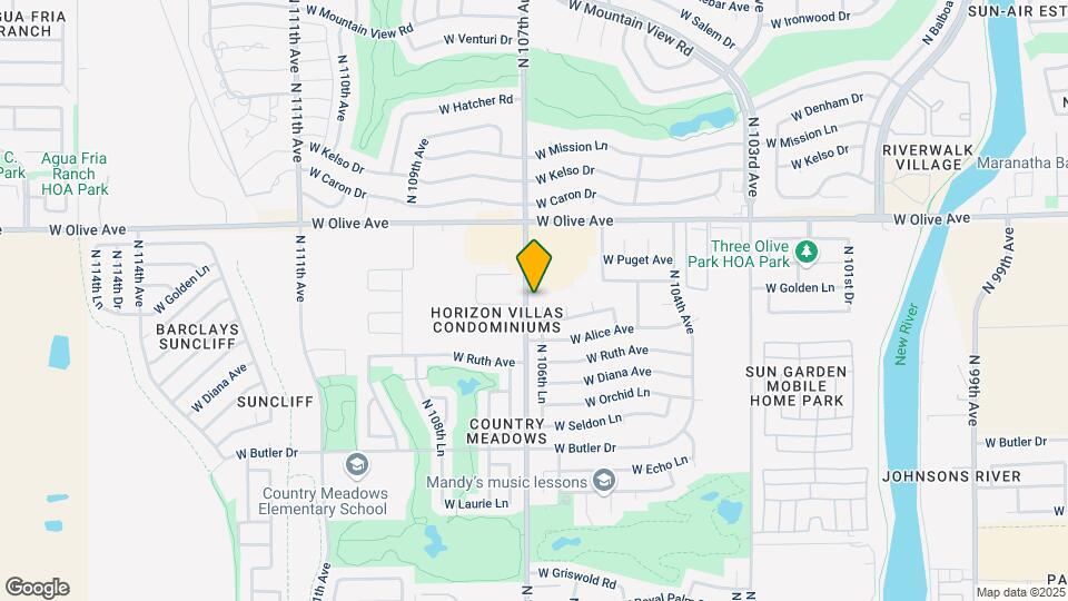 8804 N 106th Ln Map and Location Details
