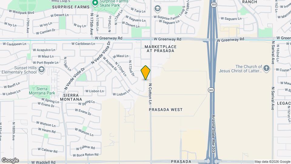 14825 N 171st Dr Map and Location Details