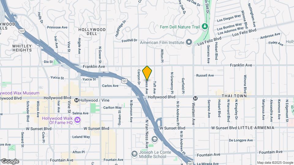 1752 N Van Ness Ave Mapa y Detalles de la Ubicación