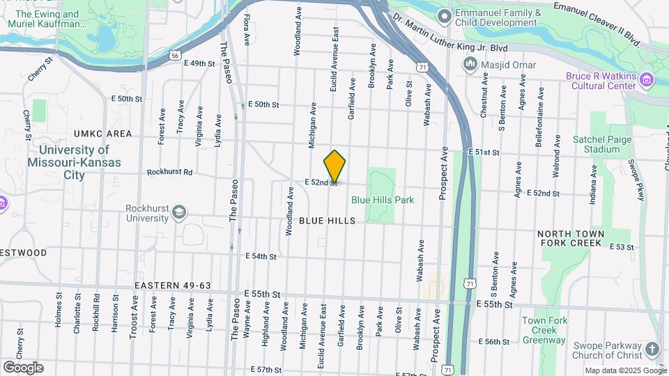 5203 Euclid Ave Mapa y Detalles de la Ubicación