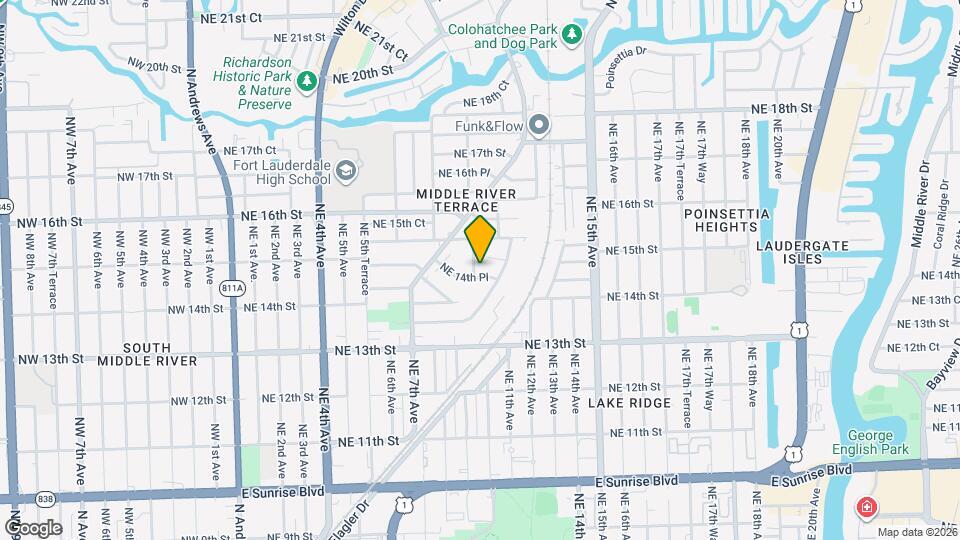 1410 NE 10th Ave Mapa y Detalles de la Ubicación