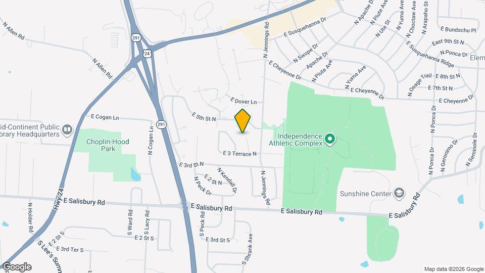 412 N Gilbert St Map and Location Details