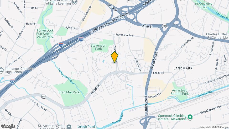 6135 Edsall Rd Map and Location Details