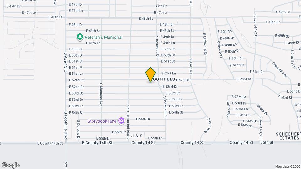 13644 E 52nd Dr Map and Location Details