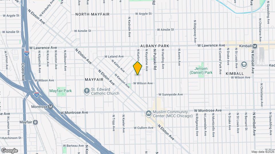 4618 N Karlov Ave, Unit 1 Map and Location Details