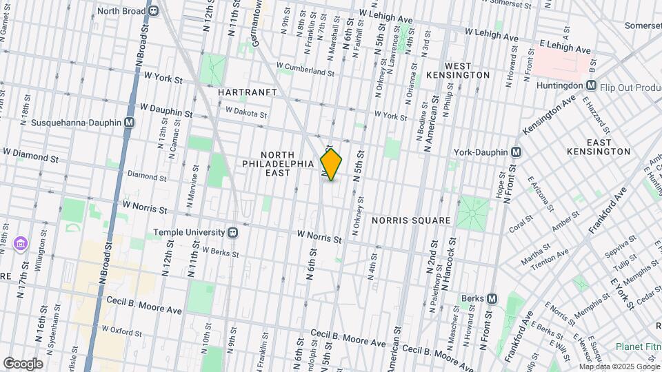 2146 N Fairhill St Map and Location Details