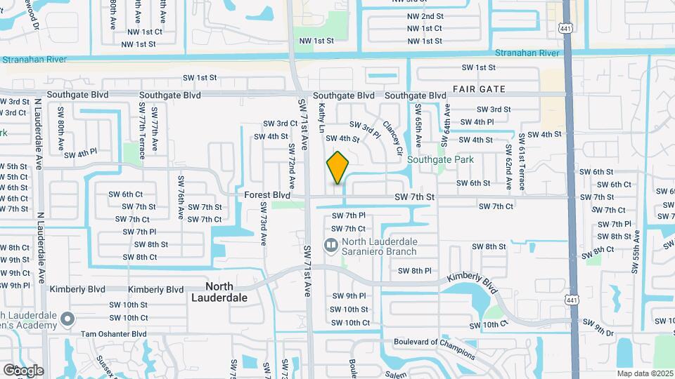 6897 SW 7th St Map and Location Details