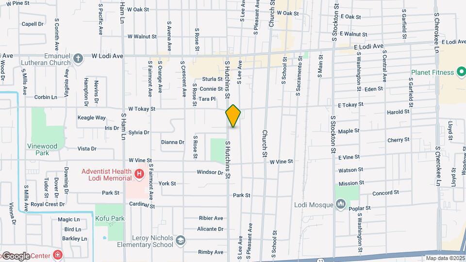734 S Hutchins St Mapa y Detalles de la Ubicación