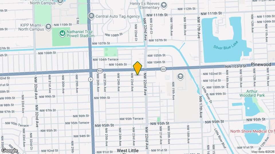 2254 NW 102nd St Map and Location Details