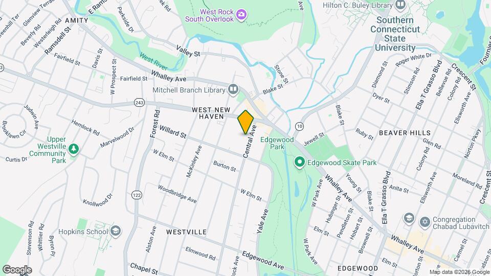 592 Central Avenue, Unit Apt 1 Map and Location Details