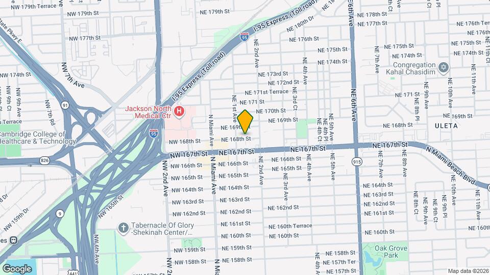 141 NE 168th St, Unit 0 Map and Location Details