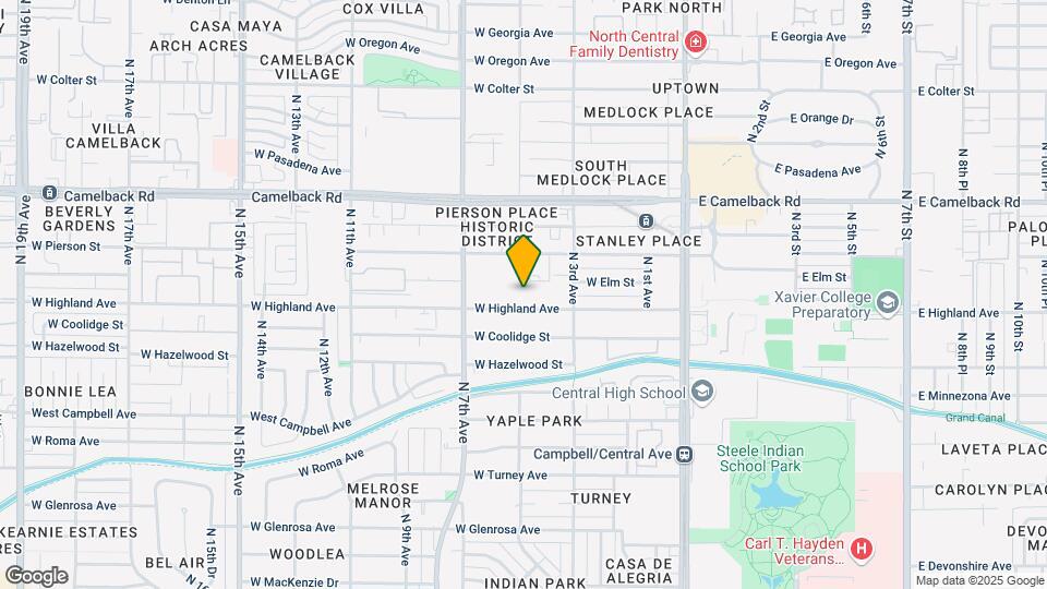 340 W Highland Ave Map and Location Details