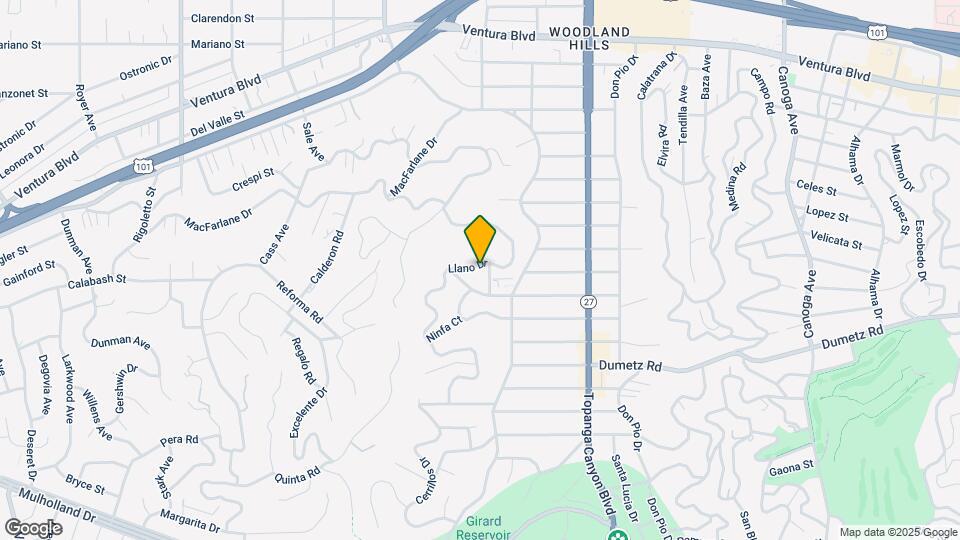 5042 Llano Dr Map and Location Details