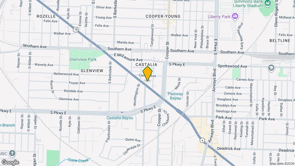 2064 Lamar Ave Map and Location Details