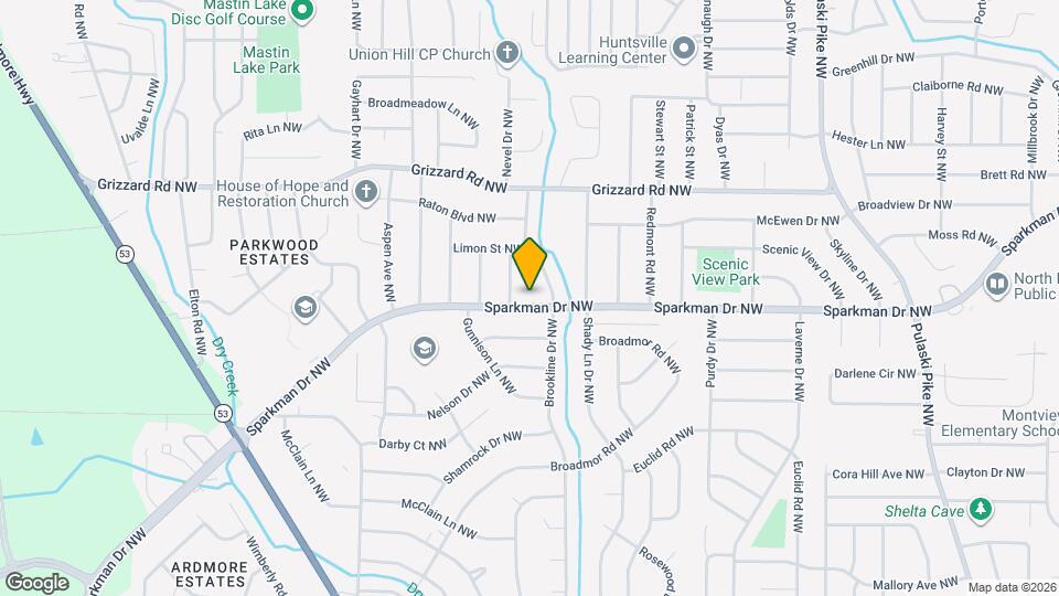 4504 Sparkman Dr NW Map and Location Details