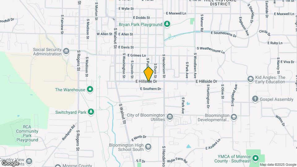 414 E Hillside Dr Map and Location Details