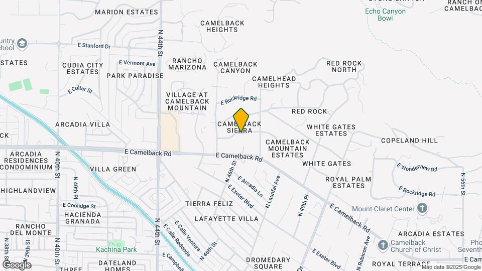 4615 E Palomino Rd Map and Location Details