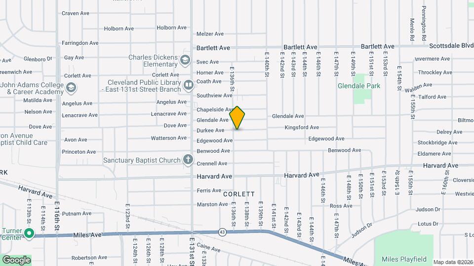 13612 Durkee Ave, Unit APT 1 Map and Location Details