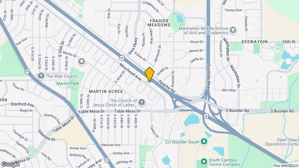 4605 Moorhead Ave Map and Location Details