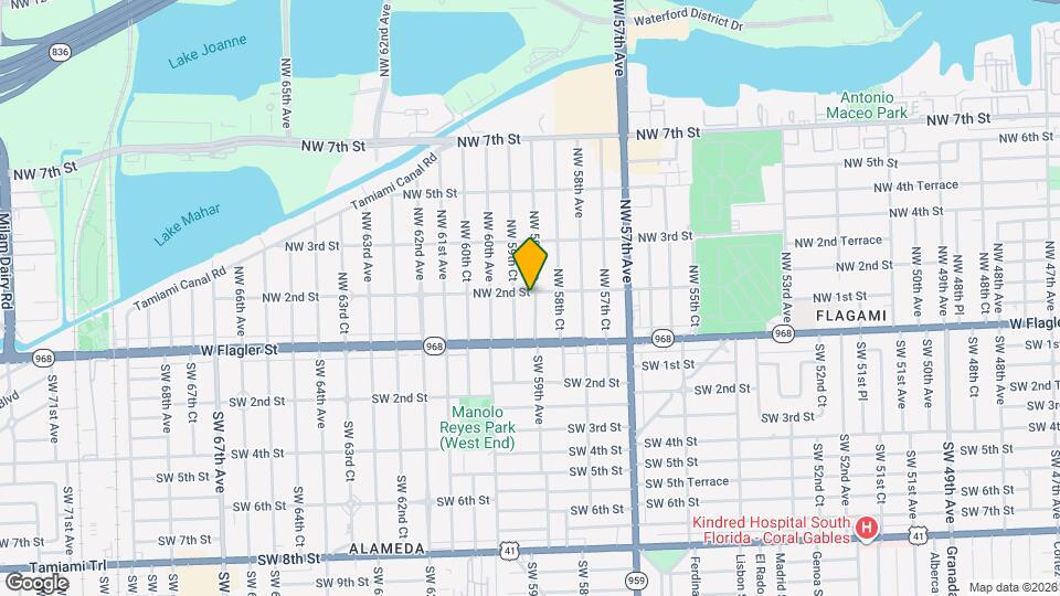 5900 NW 2nd St, Unit Cottage Mapa y Detalles de la Ubicación
