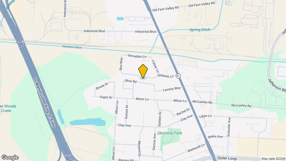 3509 Olive Rd Map and Location Details