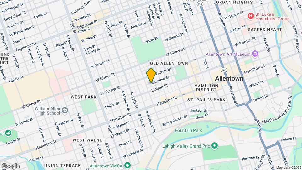 1136 Chestnut St Map and Location Details