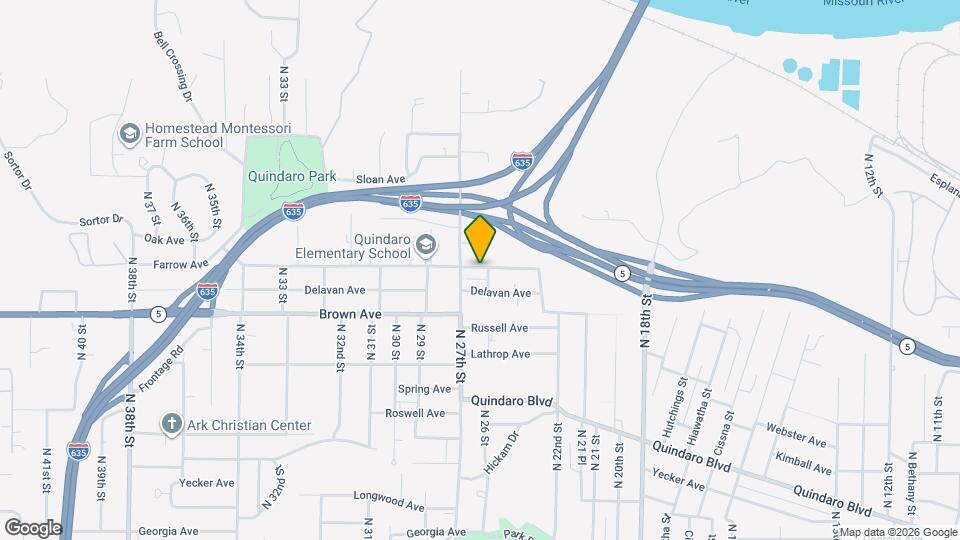 2613 Farrow Ave Map and Location Details