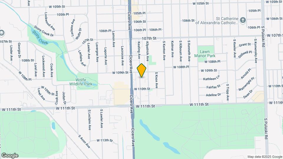 10917-10919 S Keating Ave Mapa y Detalles de la Ubicación