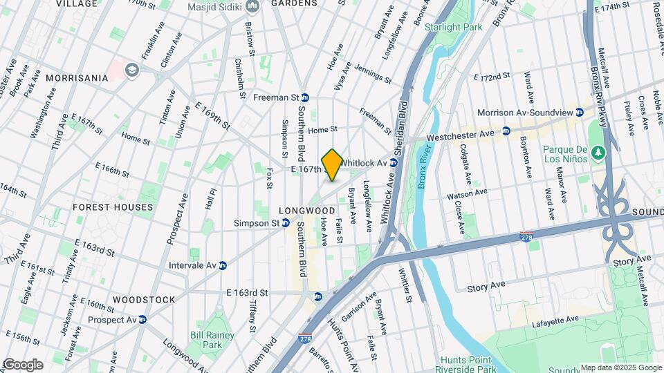 1117 Westchester Ave Map and Location Details