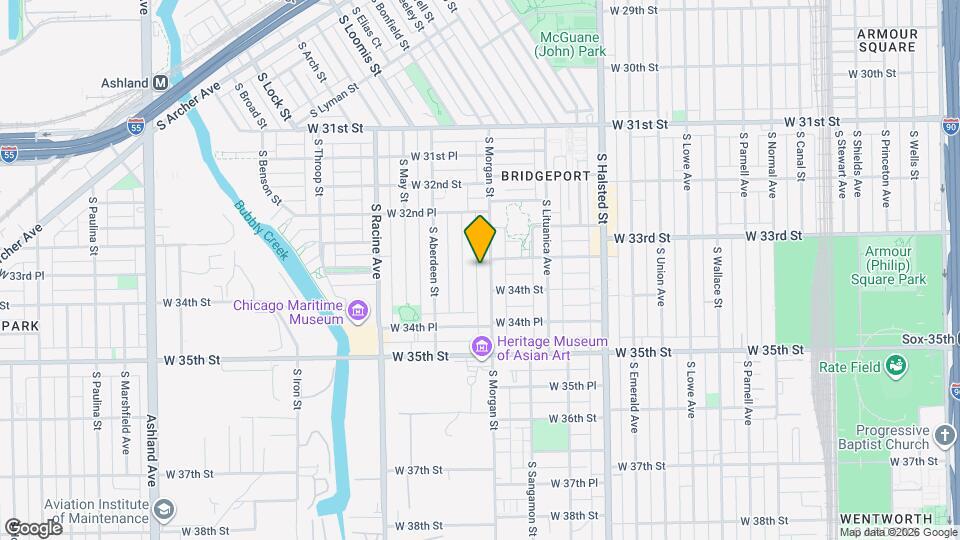 3328 S Morgan St Map and Location Details