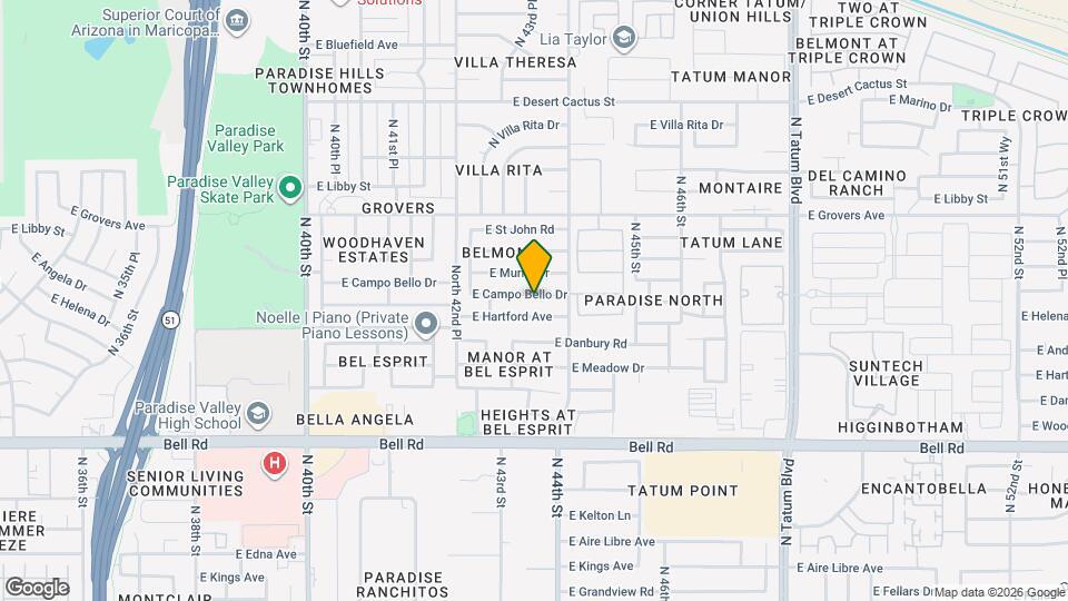 4367 E Campo Bello Dr Map and Location Details
