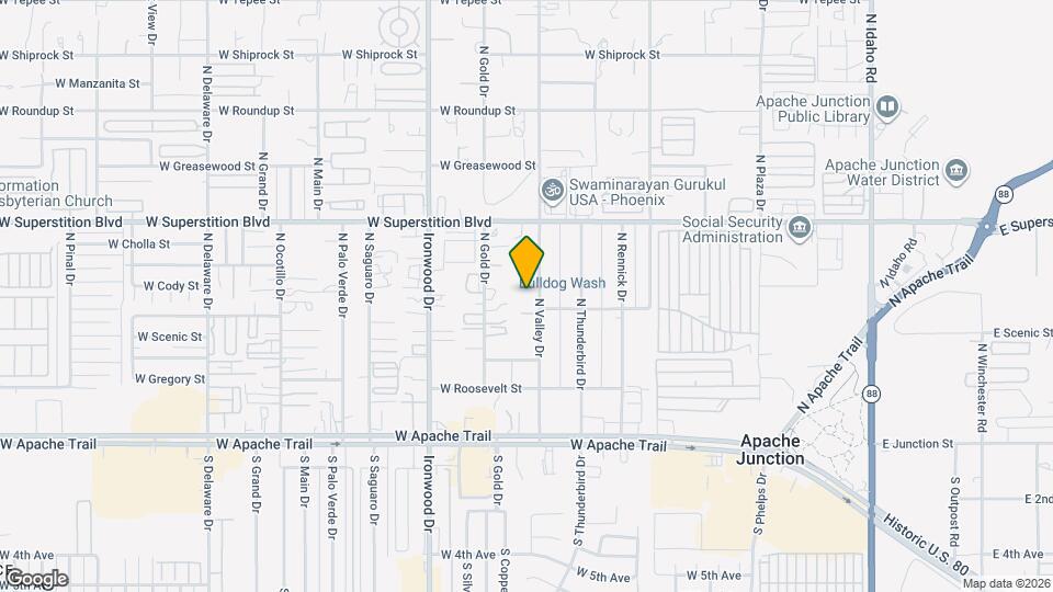 512 N Valley Dr Map and Location Details