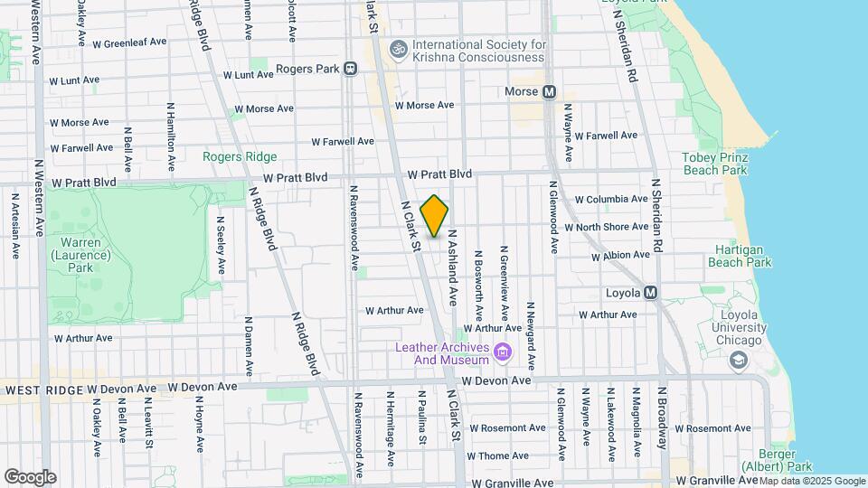 1618-1620 W Wallen Ave Mapa y Detalles de la Ubicación