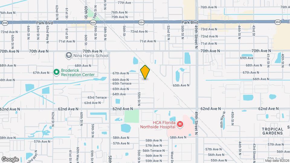 5401 65th Terrace Map and Location Details