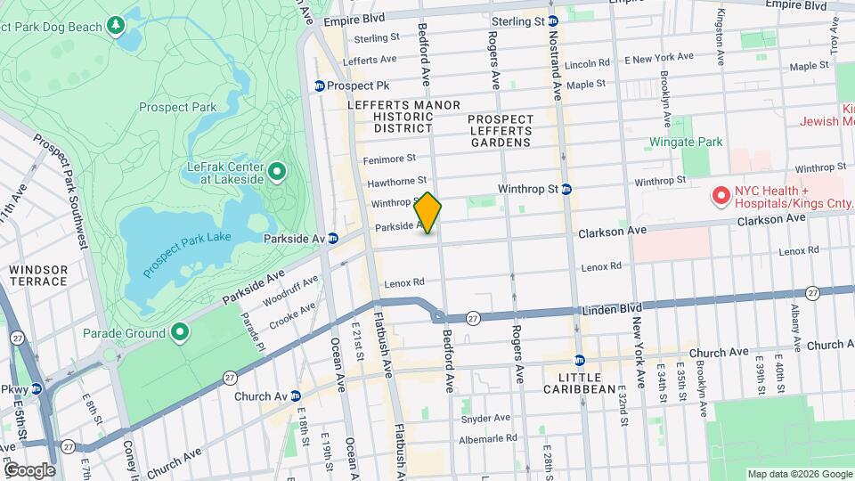 85 Clarkson Ave Mapa y Detalles de la Ubicación